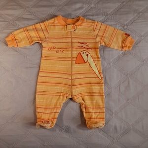 One-piece footies/ long sleeve